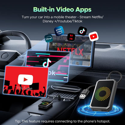 2026 LAMTTO Wired to Wireless Carplay Adapter