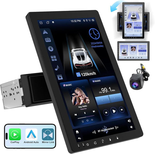2026 Haudio 10.1″ Rotatable Touch Screen Car Stereo